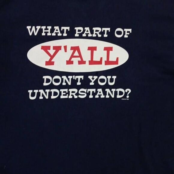 Y'all Tshirt Size Medium  IYKYK  Brand Delta Pro Rate 100% Preshrunk Cotton  Bla - Picture 1 of 6